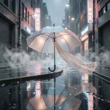 雨停在门口