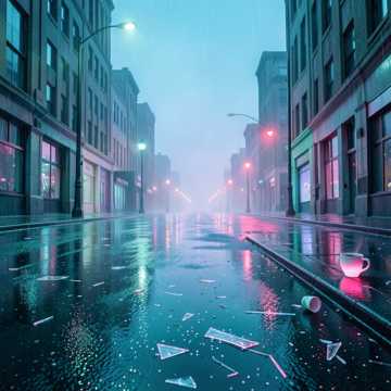 霓虹碎影