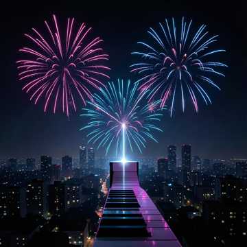 倒数前的烟火