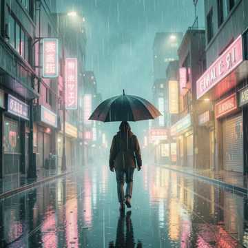 离家的撑伞人