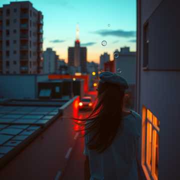 笑声染红天空
