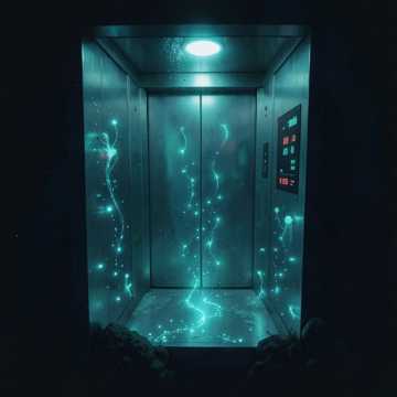 幽暗海底的电梯