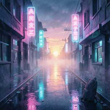 霓虹蒸发街