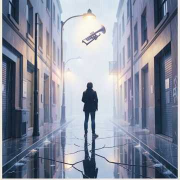 踩碎雨声的皮鞋