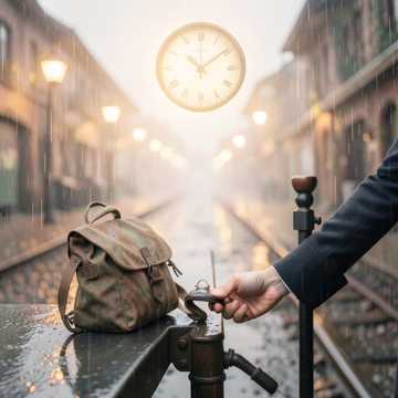 白纱漫过旧站台