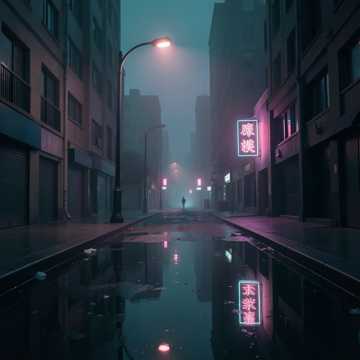 霓虹剩一盏