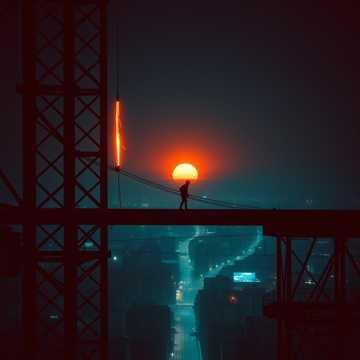 汗水焊住黎明