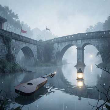 烟雨隔江