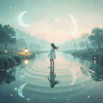 夏夜萤河