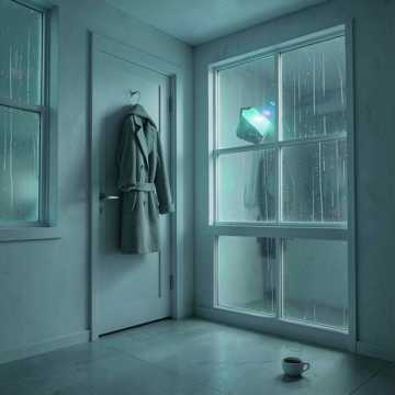 雨滴敲窗的夜晚