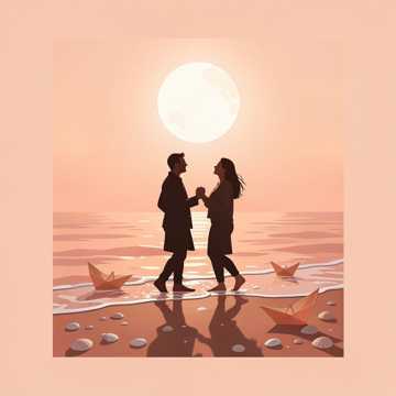 浪花吻过脚踝