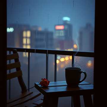 雨落空杯