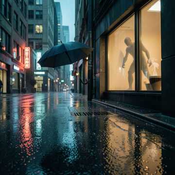 雨落斑马线