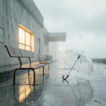 旧车站的雨