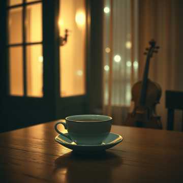 半杯温茶水