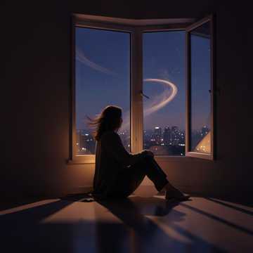 夜风开窗