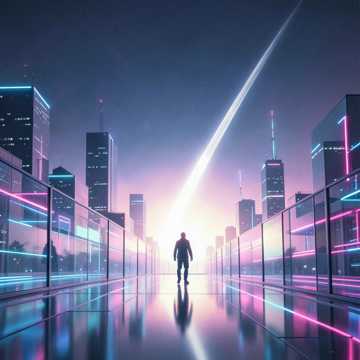 銀のフレアと夜明け前