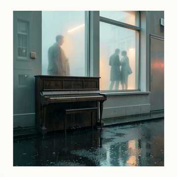 旧钢琴搁浅的雨季