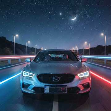 星群滑落的公路