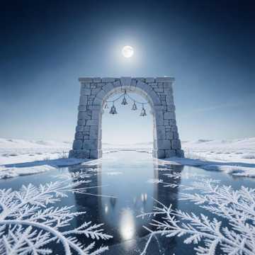 霜桥回雪