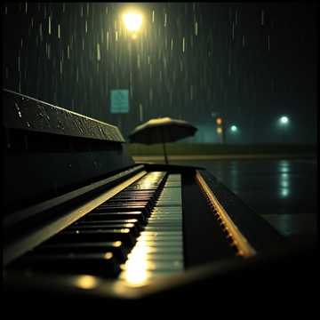 旧琴键上的雨
