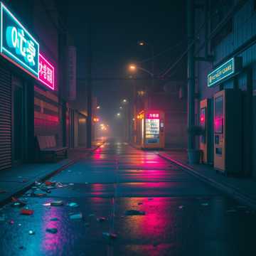 霓虹碎影