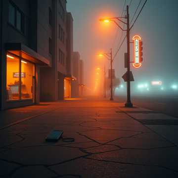 无人的街沿
