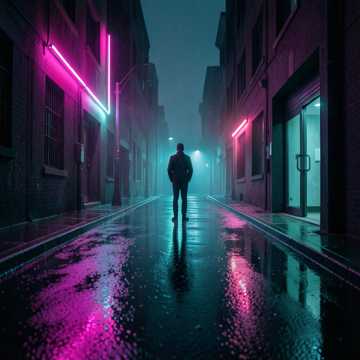 霓虹外的影子