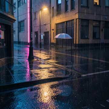 街角雨幕的拍子