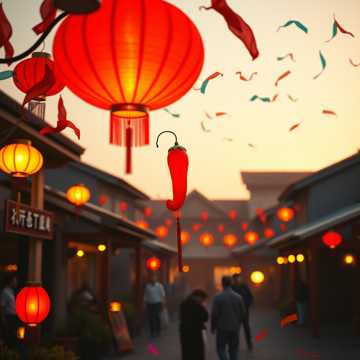 辣椒红，手绢扬