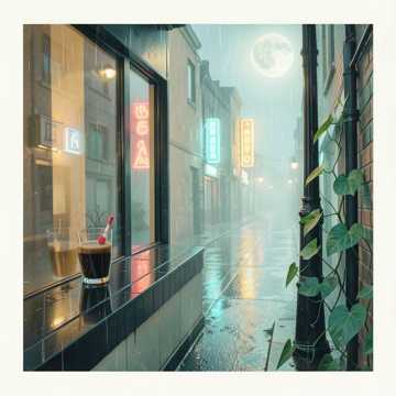 雨丝断在半空