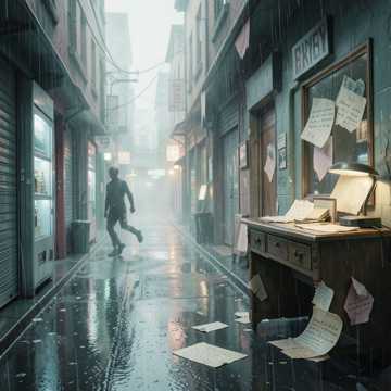 旧信纸的折痕