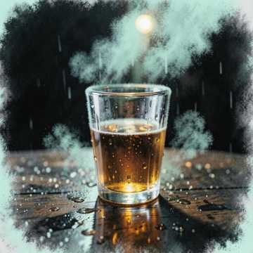 雨把路灯酿成酒