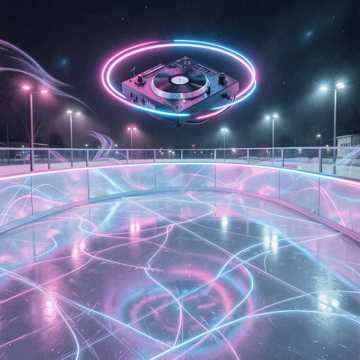夜色溜冰场