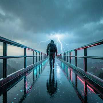 雨后大桥