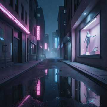 霓虹未眠人的街