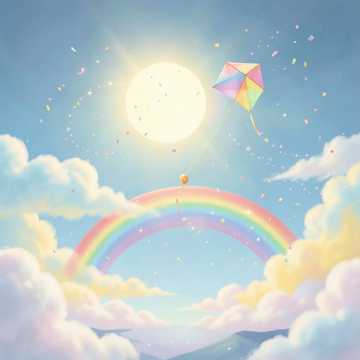 糖果风筝转圈圈