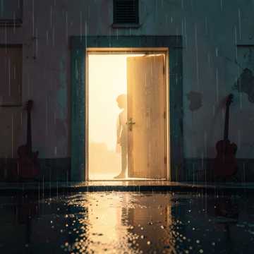 光的门缝里下雨