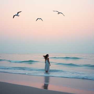 海风吹过来的暖