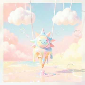 云朵荡秋千