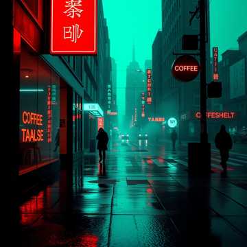 霓虹剪影