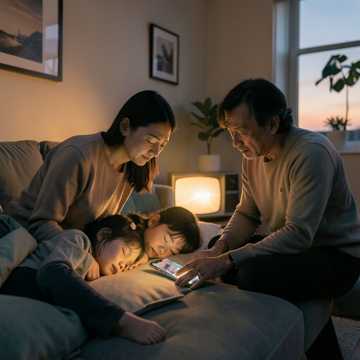 裂缝里的手机光