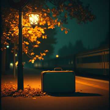 秋风藏起碎星轨迹