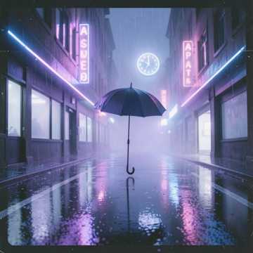 雨在玻璃上划句点