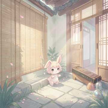 偷看春风的小兔