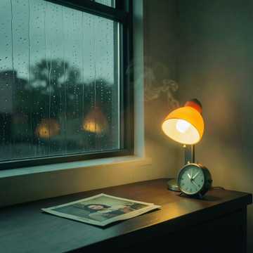 雨声向窗沿退潮