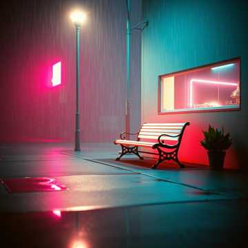 霓虹长凳