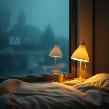 深夜里的那盏灯
