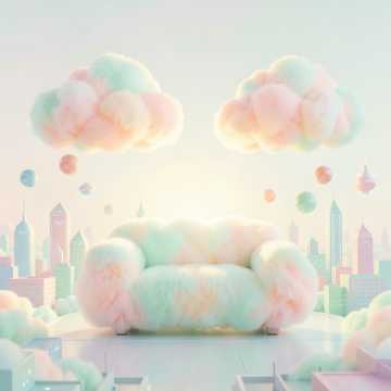 棉花糖包裹的云