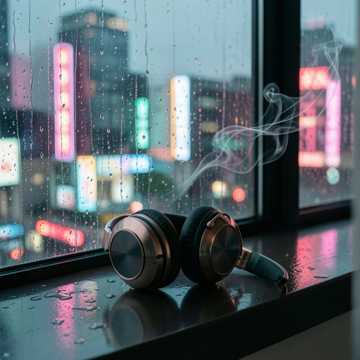 雨落旧耳机